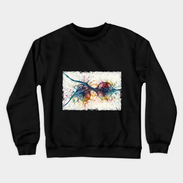 Abstract Human nerve cell Crewneck Sweatshirt by erzebeth